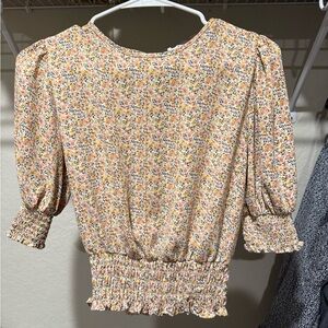 Floral Smocked Women's Top